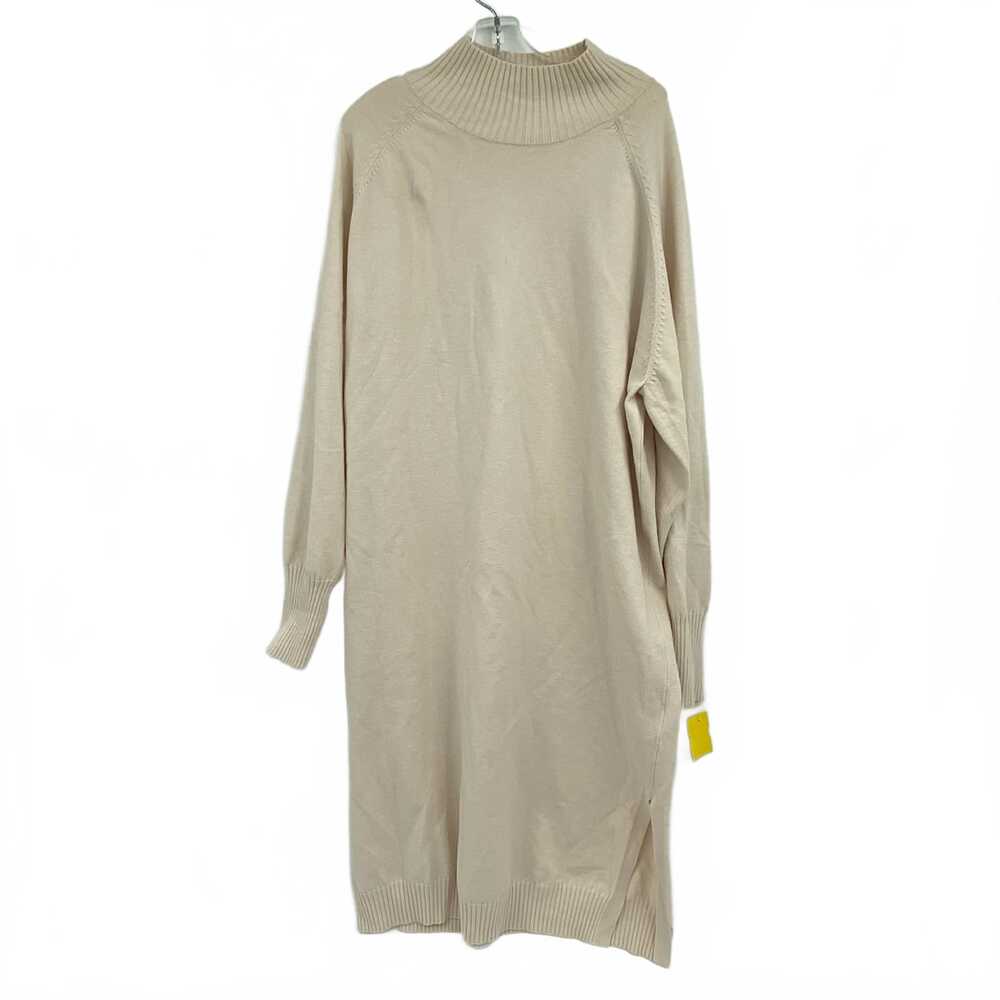 Muji Cream Long Sleeve Dress Knit
